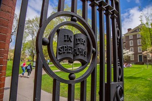 Photo of gates entering Brown's campus