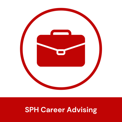Briefcase icon with "SPH Career Advising"