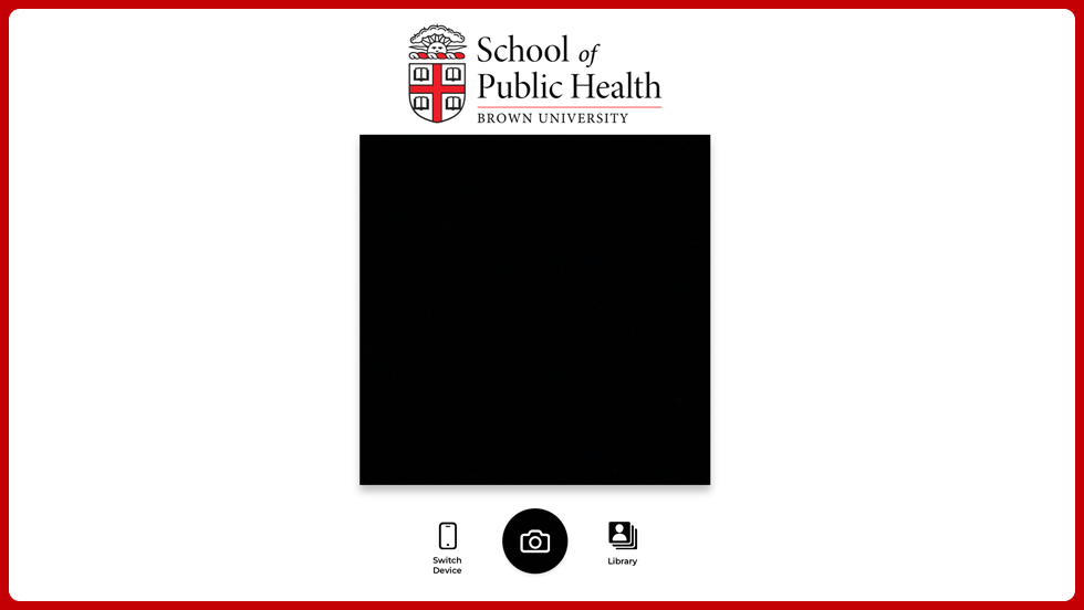 Screenshot of virtual photo booth.